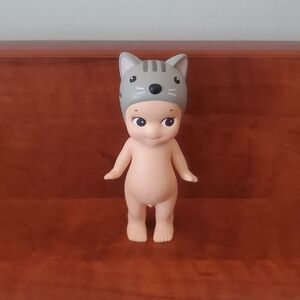 Cute Figurine with Cat Hat